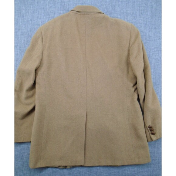Vintage Nordstrom Blazer Camel Hair Men's Jacket Beige VTG Sport Coat 42" Chest - Picture 15 of 16